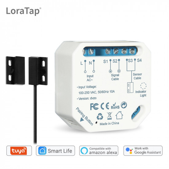 Garage Door Controller Opener with Sensor . Tuya Smart Life WIFi App Alert Voice Control Alexa Echo Google Home Garage Door Controller Opener with Sensor . Tuya Smart Life WIFi App Alert Voice Control Alexa Echo Google Home